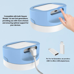 Dock for Square Reader – Compatible with 1St and 2Nd Generation Square Reader