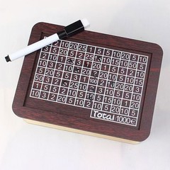 10000 Euro Money Box Wooden Piggy Bank Money Vault Savings Box Challenge Cash JQ