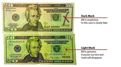 Counterfeit Money Detector Pen Marker (5 Pack ) Chisel Tip