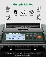 *NEW* Aneken AL-1000 Money Counter Machine, Counterfeit Detection Multi Currency