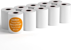 1/4″ Thermal Paper Tape 85′ Receipt Rolls 10 Count