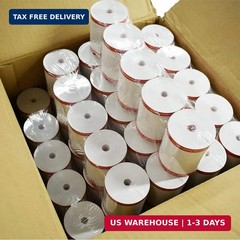 BuyRegisterRolls (50 Rolls – Coreless) 3 1/8 x 230 (48 GSM Paper Thickness) BPA