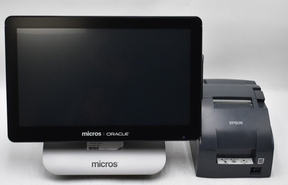 Micros Oracle WORKSTATION 6 POS Terminal With WIN10 + Stand + Epson M188B