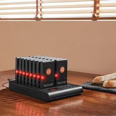 VEVOR Restaurant Wireless Pager System 16 Call Coasters Guest Queuing Calling