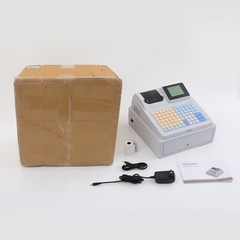 LCD Display Corded Cash Register Electric Cashier Cash Register w/Cash Drawer