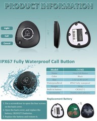 Wireless Calling System 1600+ Feet Restaurant Pager System with 1 Call Number…