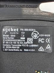 SOCKET MOBILE INC. CX3388-1846 S840 Barcode Scanner 2D Imager Black