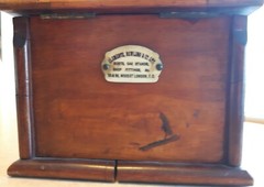 CLEMENTS, NEWLING & CO vintage wood cash drawer barberstore or candystore style