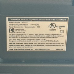Royal Sovereign Three-Way Countertop Counterfeit Detector RCD-2000