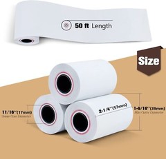 50 Rolls 2 1/4″ x 50′ Cash Register Credit Thermal Paper POS Receipt Papers US