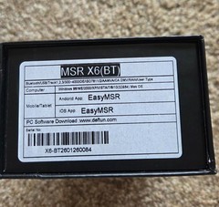 Deftun Bluetooth MSRX6BT Stripe Card Reader Encoder Mini Portable Black