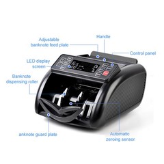 Auto Money Bill Counter Counting Machine UV MG IR Detector Digital Display