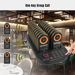 RETEKESS TD169 wireless calling system pager for restaurant PC function 20 Pager