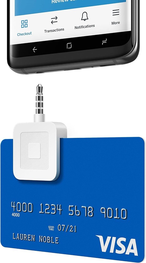 Square Mobile Card Reader for Cell Phones that have a 3.5 mm headphone jack.