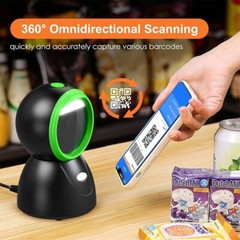 1D/2D/QR Desktop Barcode Scanner USB Hand-free 3Moudles Auto Code Reader POS PC