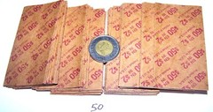 Flat Coin Wrappers $2 Canada Twoonie 50 High Quality Kraft Pop Out