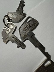 TEC Lot Of 17 Cash Register Keys Various Mix RTR MA MGR 8R203 8R201 2206 2202 +