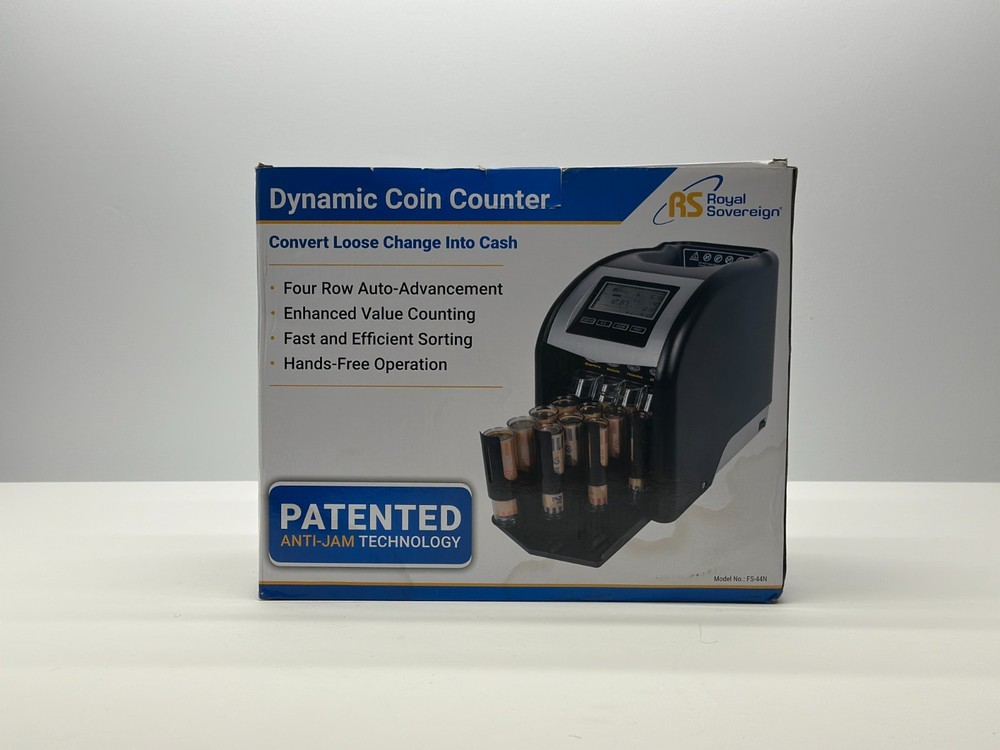 Royal Sovereign 4 Row Electric Coin Counter/Sorter (FS-44N)