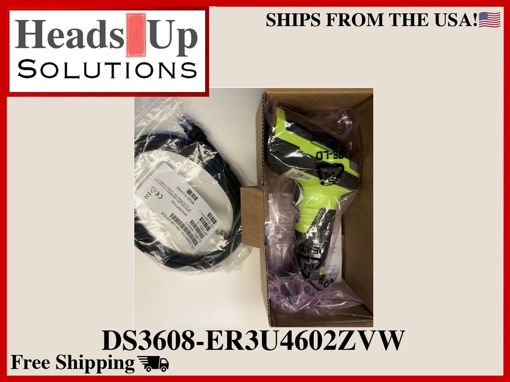 DS3608 DS3608-SR00003VZWW BARCODE SCANNER with USB Cable – SELLER REFURBISHED