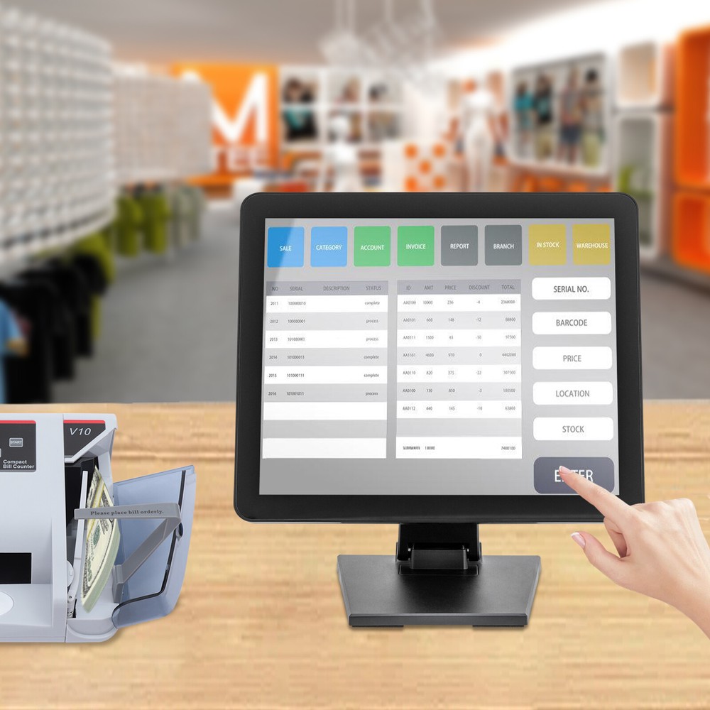 NEW 17 Inch Touch Screen POS LCD TouchScreen Monitor Retail Kiosk Restaurant Bar