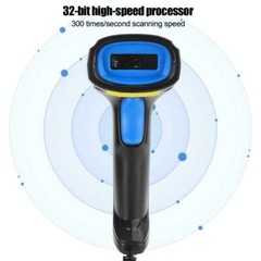 Laser Barcode Scanner USB Wired 1D Barcode Scanner Reader Scanning Gun For POS