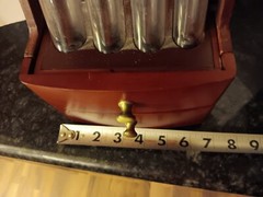 MAGNIF Deluxe Coin Sorter Wood CLASSIC CHERRY Box Lid Tubes Drawers