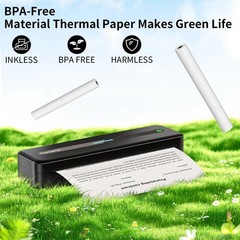 Thermal Printer Paper US Letter QuickDry BPA Free 8.5×11 Inch 100 PCS 4 Roll