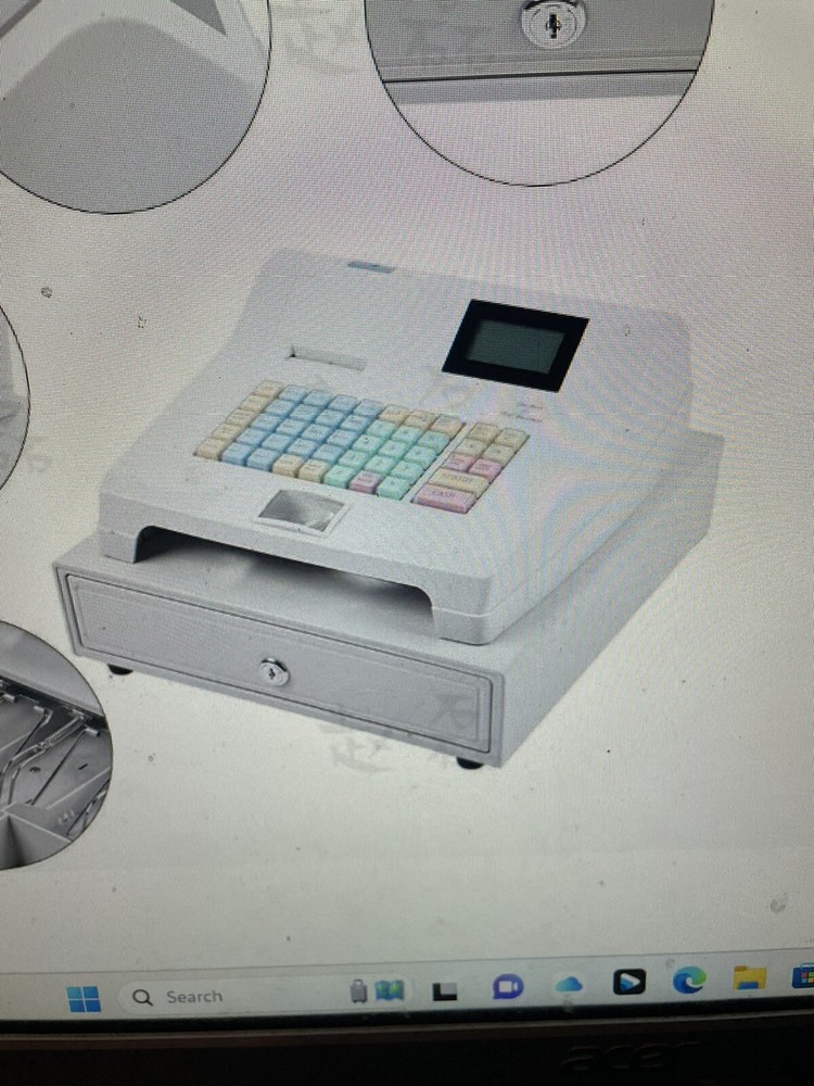 Electronic Pos Cash Register Cashier Machine With Drawer Financial Equipment