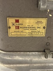 Vintage Klopp Engineering Manual Coin Counter Change Model D 2 Plymouth Michigan
