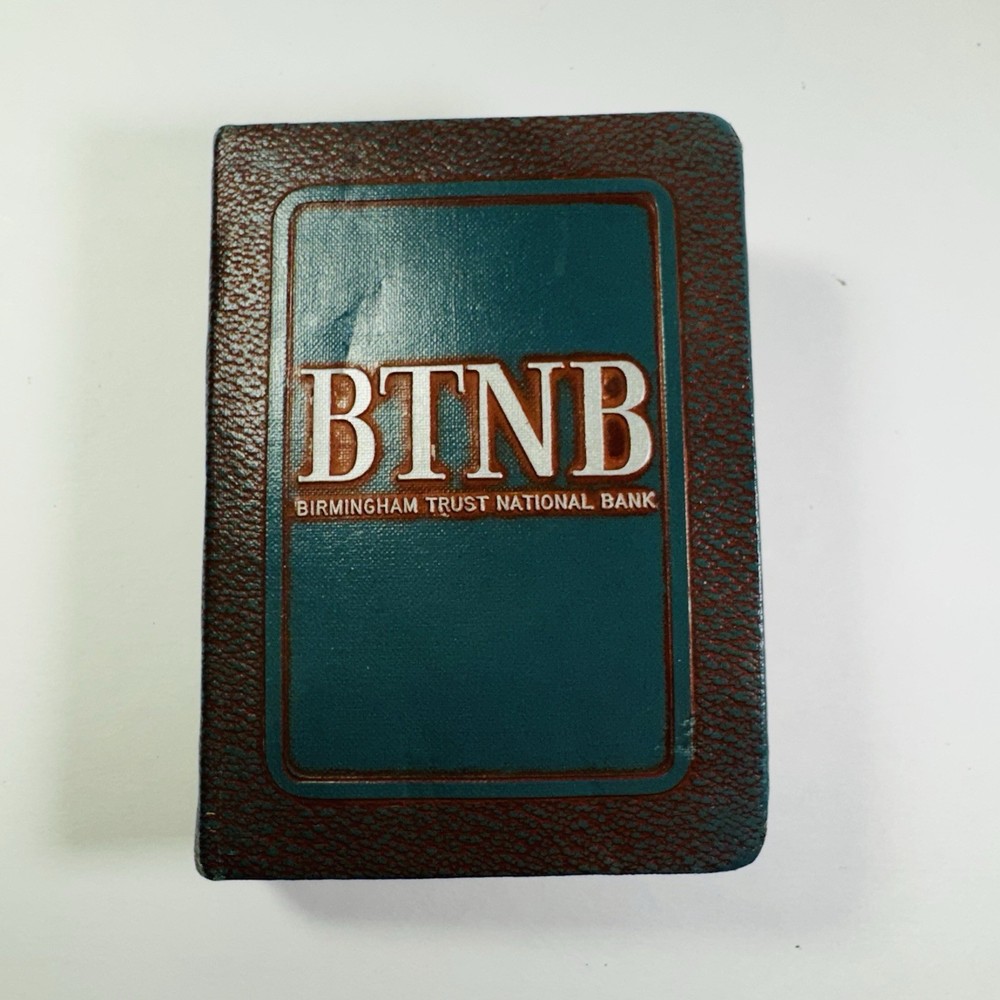 Vintage Birmingham Trust National Bank Metal Bank Lock Safe Deposit Box No key