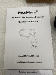 PecuMecu Bluetooth 1D&2D Barcode Scanner 3-in-1 Wireless USB QR Data Matrix Scan