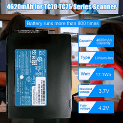 5/10/15 Pk New Genuine BT-000318-01 Battery for Zebra TC77 TC55 TC70 TC72 TC75