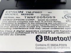 LOT OF 2 – Epson TM-P60II & TM-P60 Mobilink Bluetooth Thermal Receipt Printers