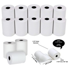 10-50 Rolls 3 1/8″x230′ Thermal Paper Receipt Rolls White POS Cash Register Tape