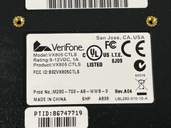 New Verifone VX-805 Pin Pad Card Reader 160mb Keypad & Cables