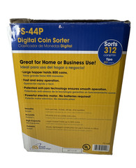 New Royal Sovereign FS-44P 4-Row Dynamic Digital Coin Sorter 800 Ct Hopper