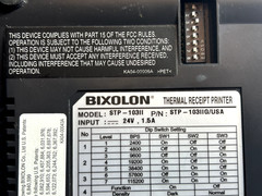 Bixolon STP-103II Thermal Receipt Printer STP-103IIG/USA w/ AC Adapter