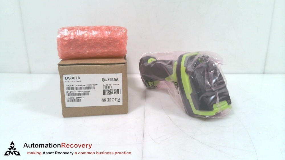 ZEBRA DS3678-ER2F003VZWW BARCODE SCANNER, NEW #324708