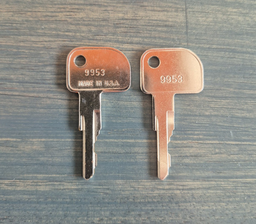 IBM 9953 Key Register – Cash Drawer Key Set – Set of 2 Replacement Keys
