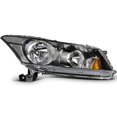 Headlights 08-12 Honda Accord 4Dr Black Amber Reflector 33100TA0A01 33150TA0A01