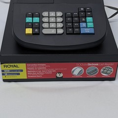 Royal 500dx Electronic Cash Register 16 Departments 999 PLU Dual LCD Black