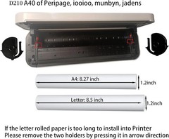 8 Rolls A4 Thermal Printer Paper BPA Free Inkless for Peripage Munbyn Phomemo