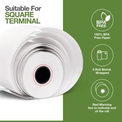 30 PCS Thermal Receipt Paper Rolls for Square Terminal Credit Card Machine