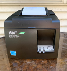 Star TSP100 ECO Future Print Receipt Thermal Printer TSP100II & Cables – Works!