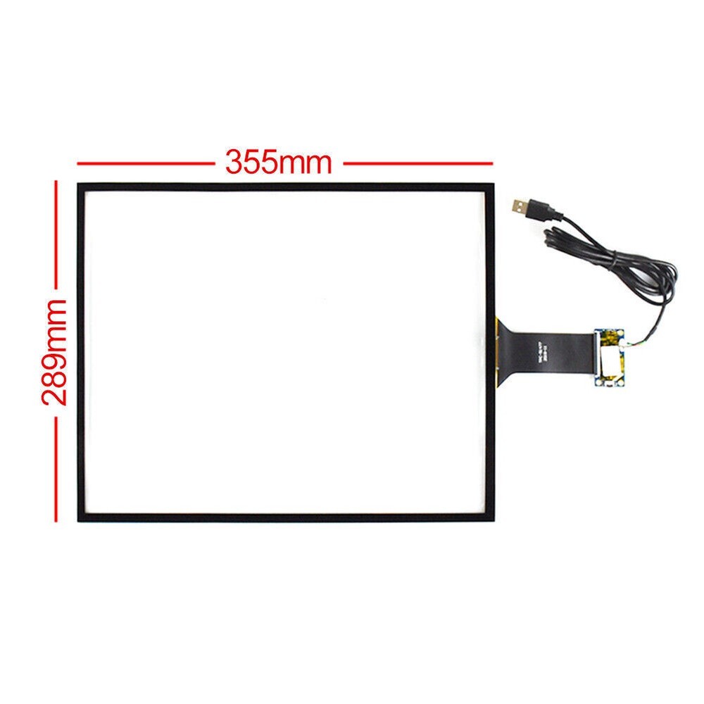 17 inch Multi Touch Capacitive Screen 4:3 Panel for USB Controller Kit 355*288mm