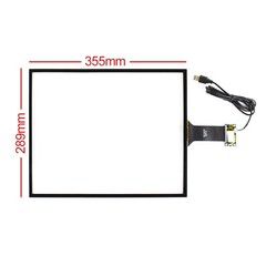 17 inch Multi Touch Capacitive Screen 4:3 Panel for USB Controller Kit 355*288mm
