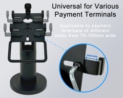 4CM Arm Universal Terminal Stand Mount SWIVEL PAX S80, A80 VX520. FD150 VERIFONE