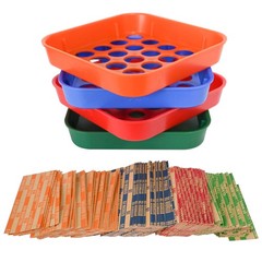 ESSENTIAL Coin Sorters Tray, 4 Color-Coded Sorting Tray with 160…