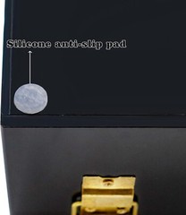 Black Acrylic Lockable Currency Tray, 5 Compartment Money Organizer for Cash,…