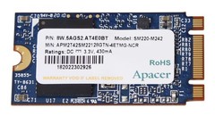 Apacer SSD: SM220-M242 42mm M.2 NVME 128GB SSD, 6Gb/s, ECC, Industrial, MLC NAND
